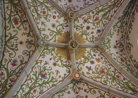 Die Himmelswiese - eine prunkvolle barocke Deckenbemalung in der Bergkirche Schleiz