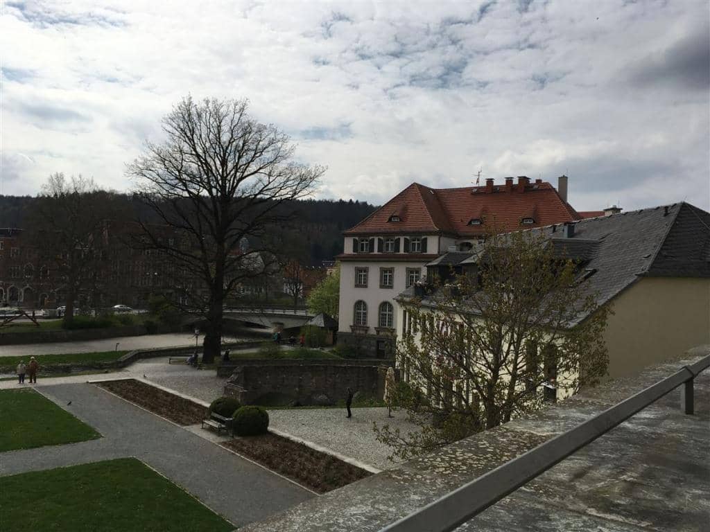 Blick von der Terrasse des Schloss-Cafés in Greiz