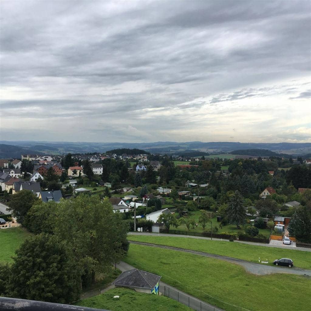 Blick über Plauen und das Vogtland