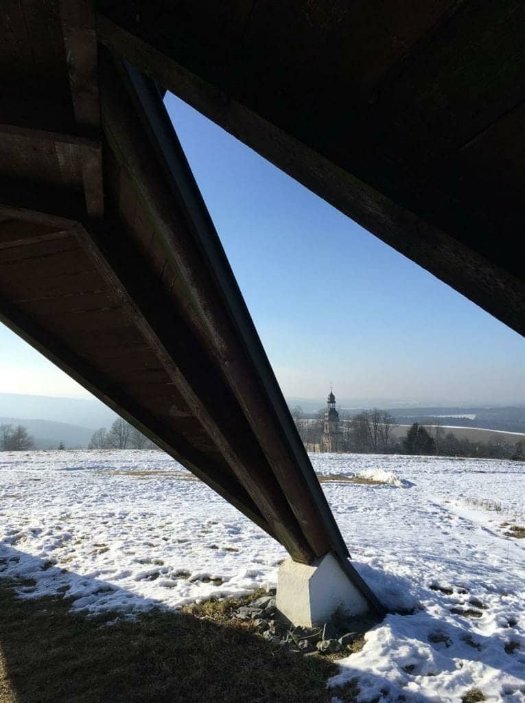 Ausflugsziel im oberen Vogtland - der Aussichtsturm auf dem Wirtsberg - interessante Architektur von Benno Kolbe