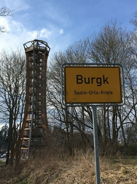 Ausflugsziel sehenswert: Saaleturm in Burgk / Vogtland / Thüringen