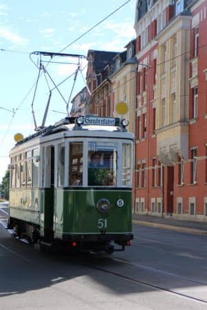 Plauener Museumsnacht 2018 - historische Straßenbahn