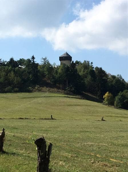 Wanderweg zur Ruine der Burg Hartenstein