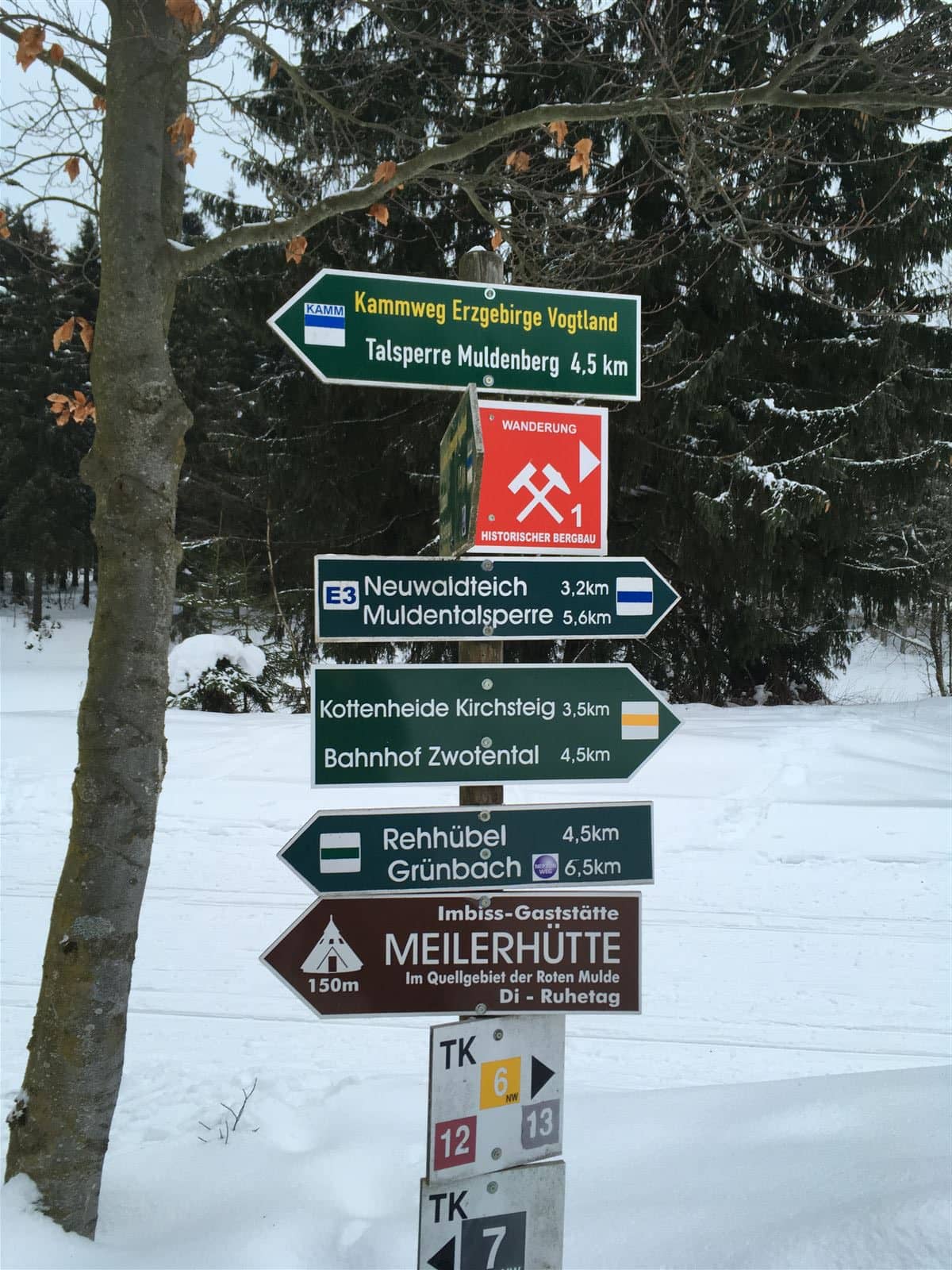 Ausflug im Winter nach Schöneck - Meiler