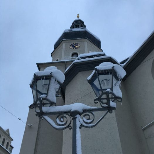 An der Lutherkirche in Plauen