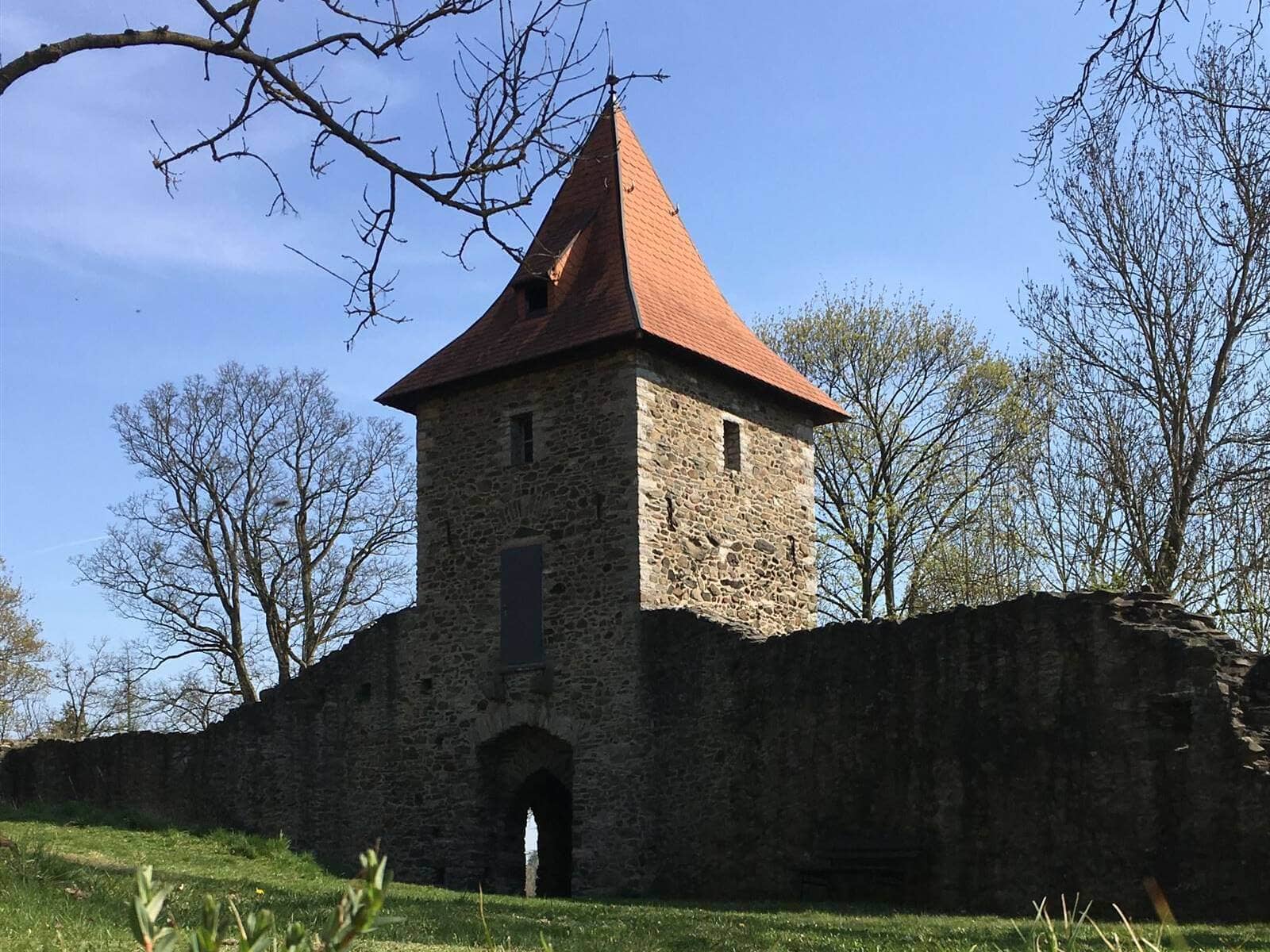 Ausflug zur Ruine der Burg Wiedersberg im Vogtland / Sachsen