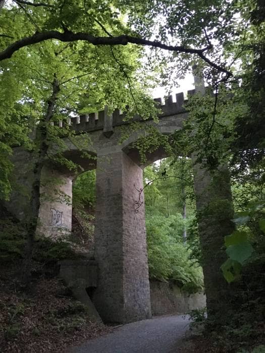Ausflug - Spaziergang durch Gera Untermhaus - Wolfsbrücke am Schloss Osterstein