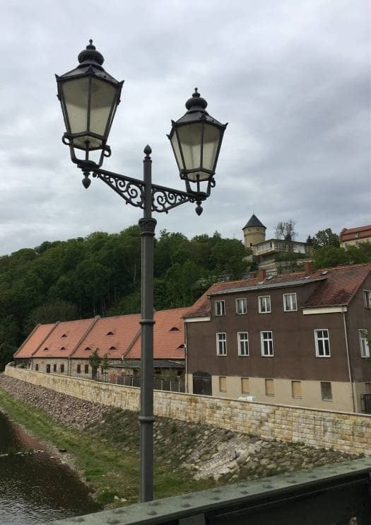 Ausflug - Spaziergang durch Gera Untermhaus - Blick zum Schloss Osterstein