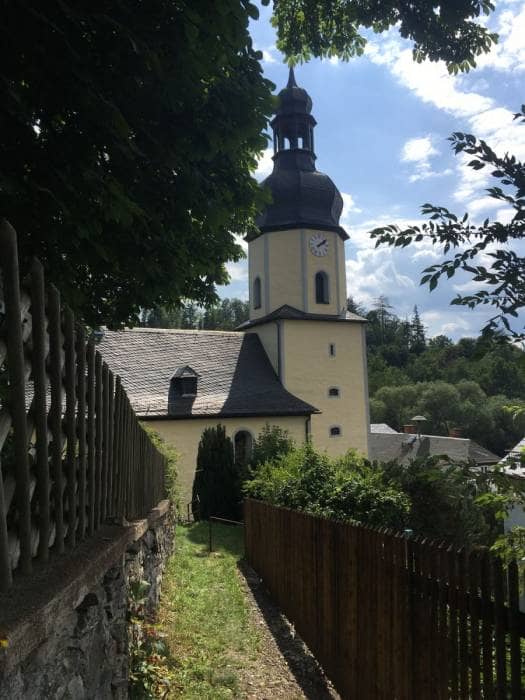 Blick zur Kirche von Sparnberg
